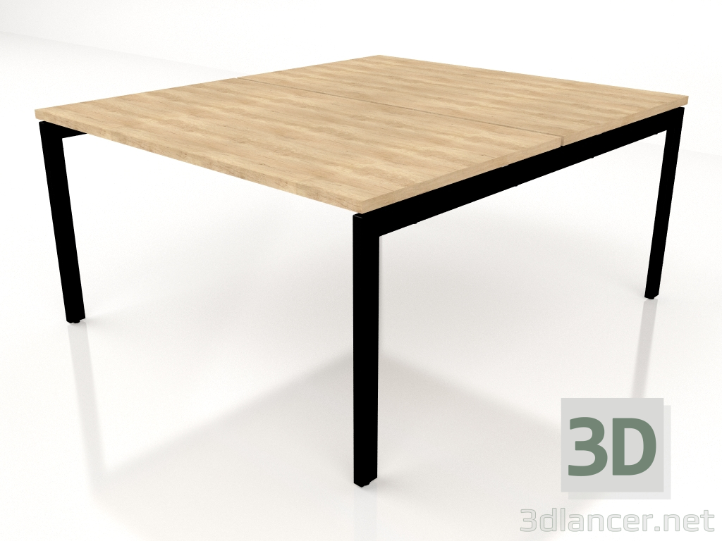 modello 3D Tavolo da lavoro Ogi U Bench Slide BOU33 (1400x1610) - anteprima