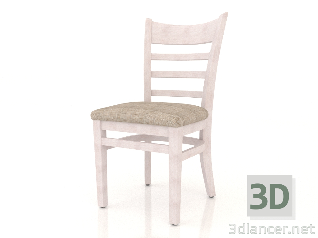 3D modeli Oxford sandalye (Ağartılmış kayın) - önizleme