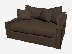 Sofá-cama duplo LOVESEAT (escuro)