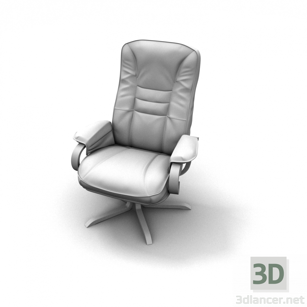 3d model SILLA DE ESCRITORIO MODERNA3 - vista previa