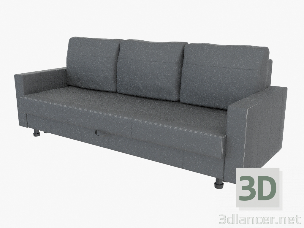 3D Modell Ledersofa Dreibettzimmer Friheten - Vorschau