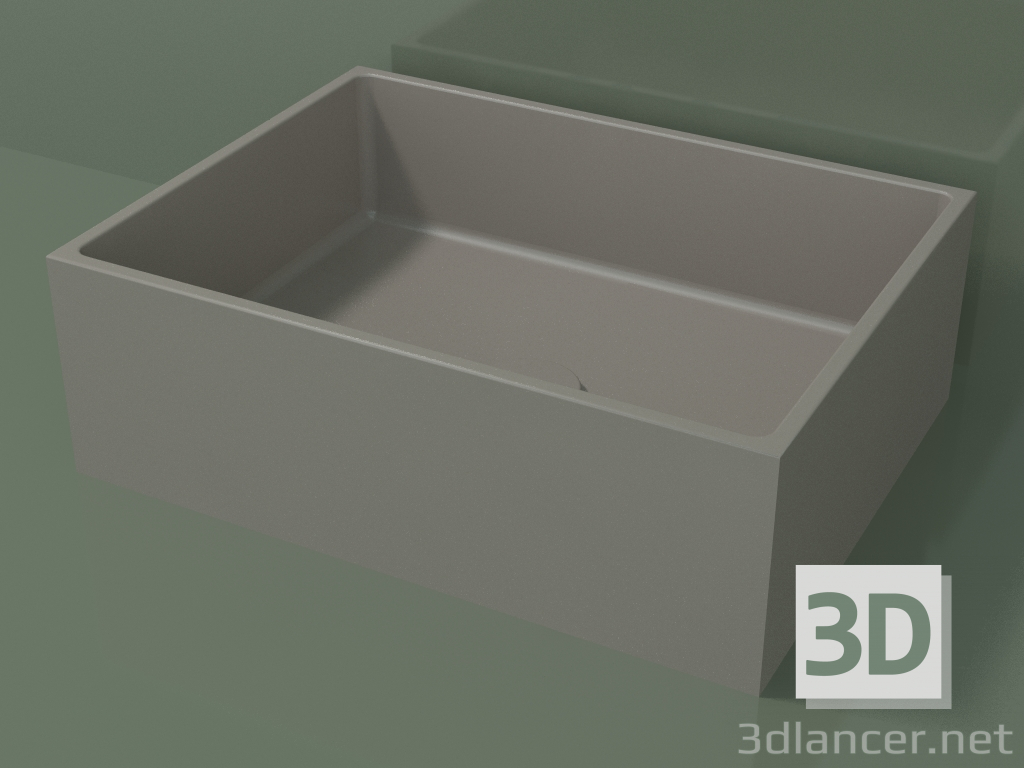 Modelo 3d Lavatório de bancada (01UN21101, Clay C37, L 48, P 36, H 16 cm) - preview