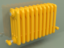 Radiator TESI 4 (H 300 10EL, Melon yellow - RAL 1028)