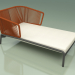 modello 3D Chaise longue 004 (Corda 7mm Arancione) - anteprima