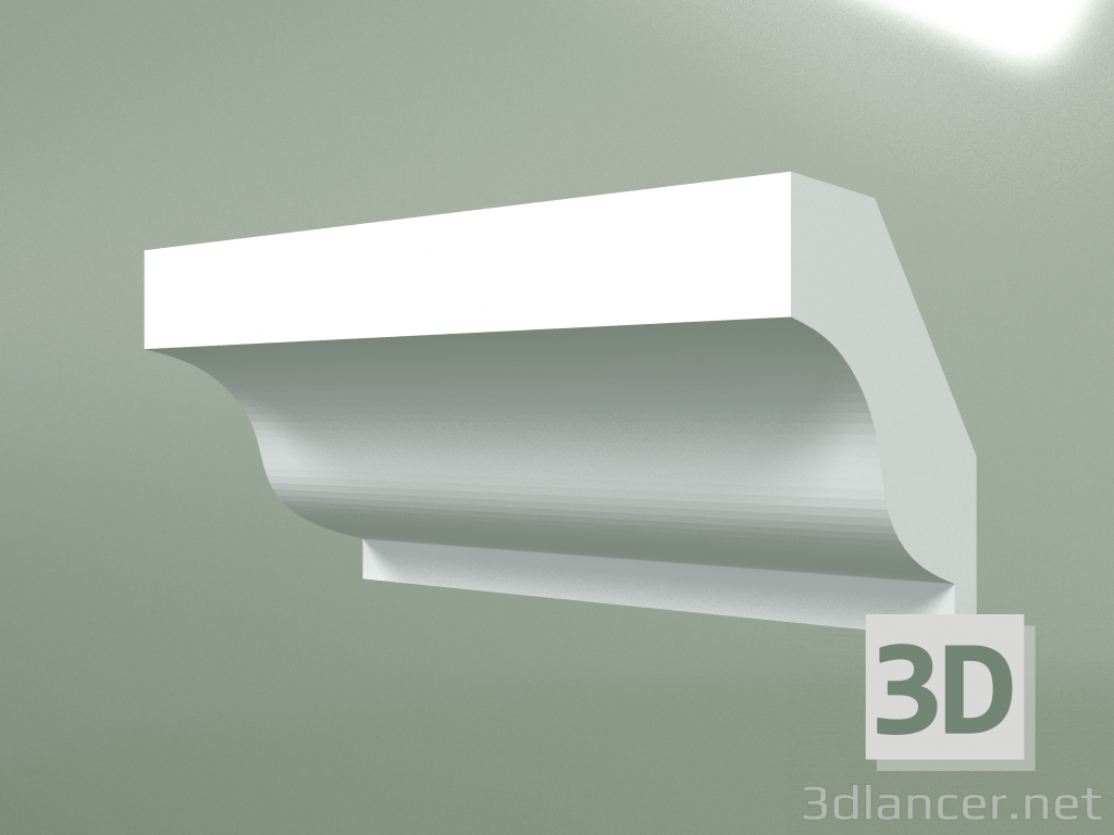 Modelo 3d Cornija de gesso (plinto de teto) KT002-2 - preview