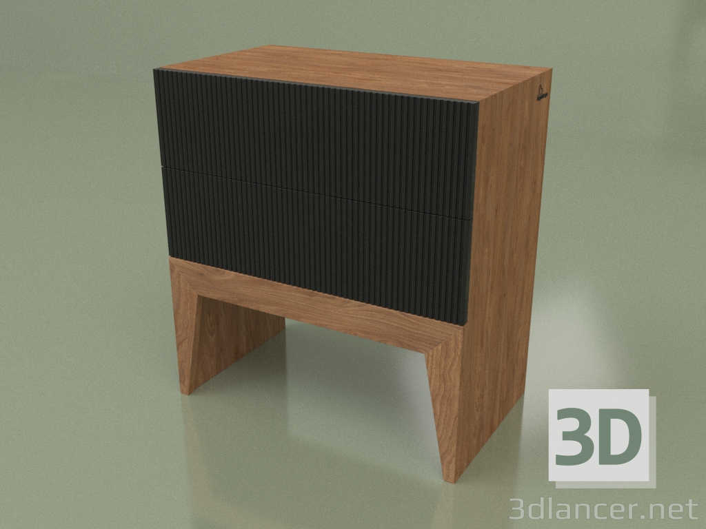 modello 3D Comodino STILL NEW 2 (vert freza ral 9004 oreh) - anteprima