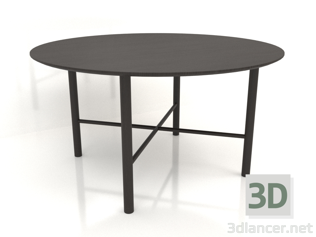 3d model Mesa de comedor DT 02 (opción 2) (D=1400x750, madera marrón oscuro) - vista previa