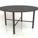 3d model Dining table DT 02 (option 2) (D=1400x750, wood brown dark) - preview