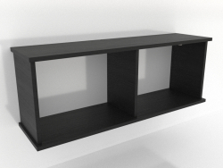 Mensola sospesa SHELF (aperta) 1000 mm (nero RAL 9005)