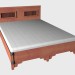 3d model Cama doble 140x200 - vista previa