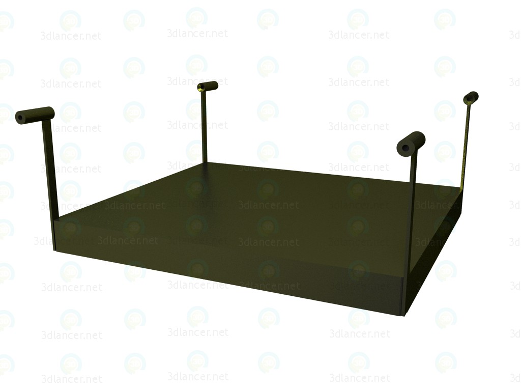 Modelo 3d Prateleira para mesa P1S0506B - preview