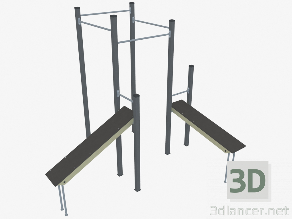 3d model Complejo deportivo (WL0037) - vista previa