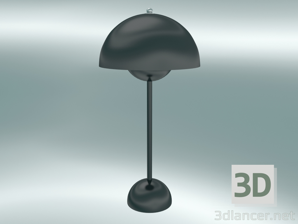 3D Modell Tischlampe Flowerpot (VP3, Ø23cm, H 50cm, Dunkelgrün) - Vorschau