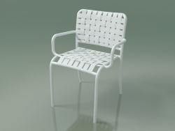 Chaise street empilable InOut (824, Aluminium laqué blanc)