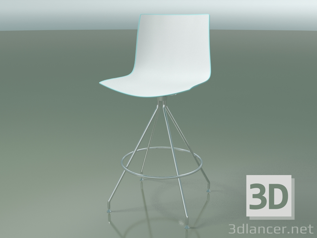 3d model Taburete de bar 0488 (polipropileno bicolor) - vista previa