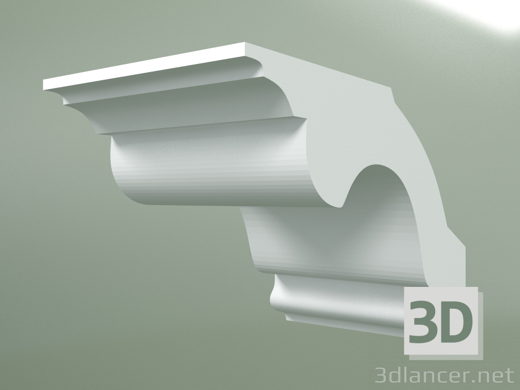 Modelo 3d Cornija de gesso (plinto de teto) KT003 - preview