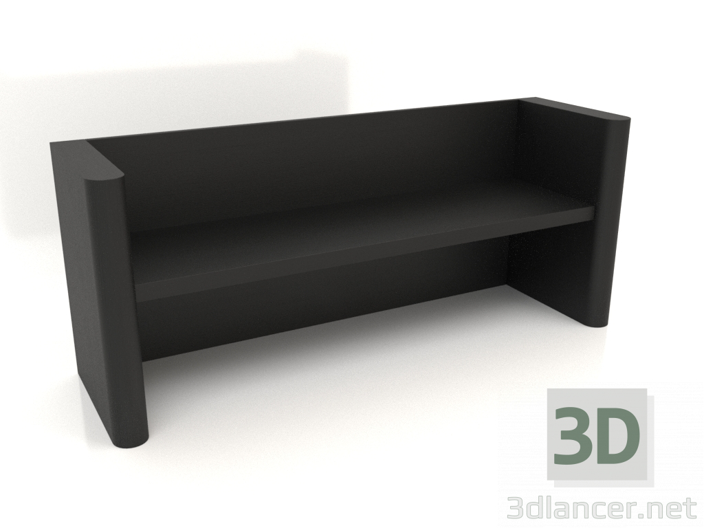 Modelo 3d Banco VK 07 (1800x524x750, madeira preta) - preview