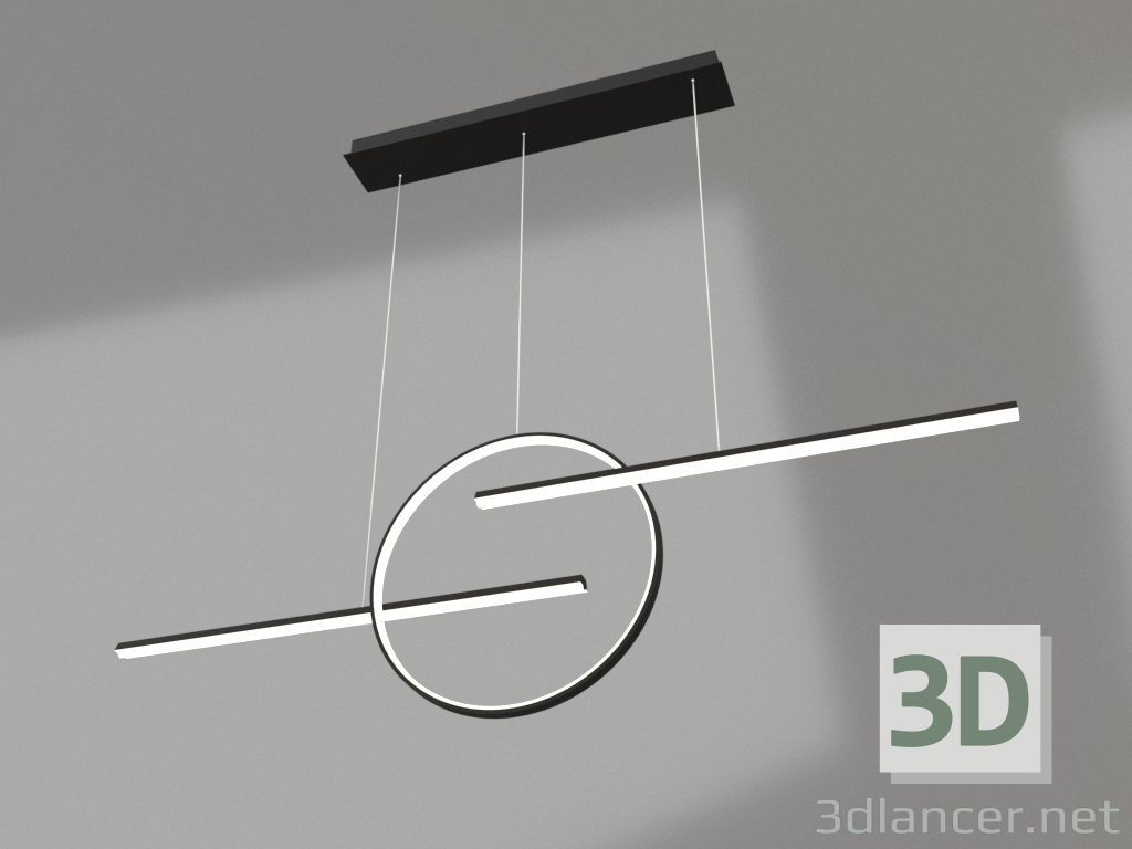 modello 3D Lampadario sospeso (7140) - anteprima