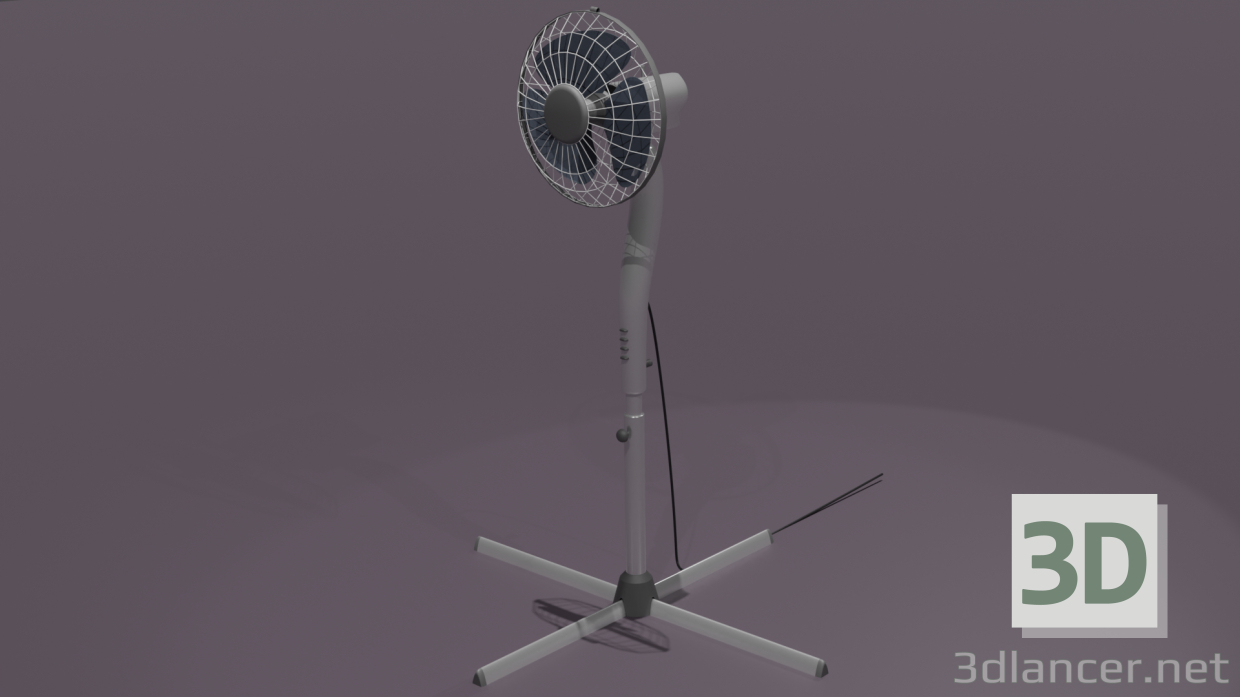 3d model fan - preview