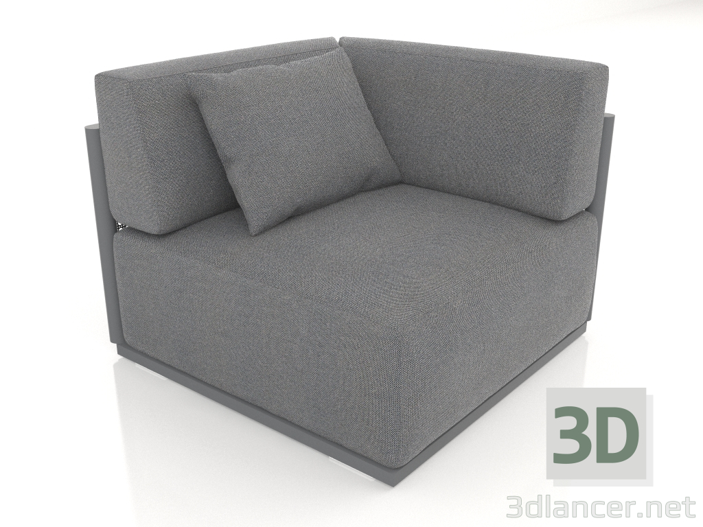 3d модель Диванный модуль секция 6 (Anthracite) – превью