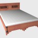 modello 3D Letto doppia 140x220 - anteprima