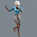 modello 3D di Cartoon Girl low-poly comprare - rendering