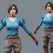 modello 3D di Cartoon Girl low-poly comprare - rendering