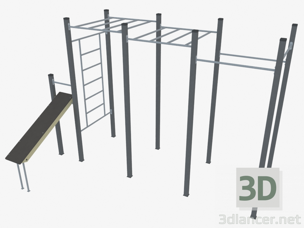 modello 3D Complesso sportivo (WL0038) - anteprima