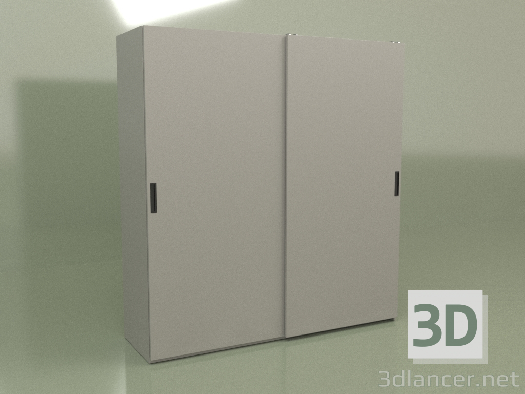 Modelo 3d Roupeiro 2 portas Mn 120 (cinza) - preview