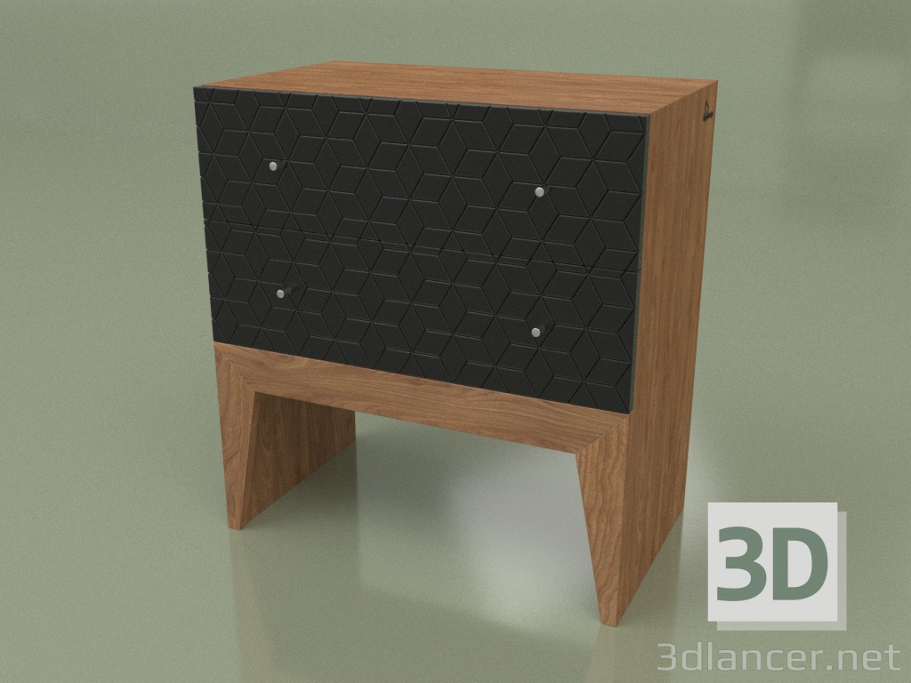 Modelo 3d Mesa de cabeceira AINDA NOVA 2 (ral 9004 freza zvezda oreh) - preview