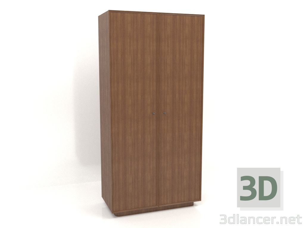 3d model Armario W 04 (1005x501x2066, madera marrón claro) - vista previa