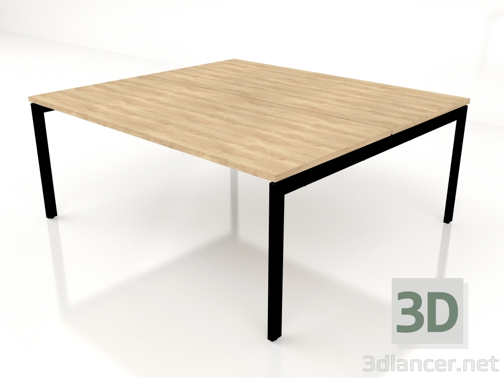 3d модель Стол рабочий Ogi U Bench Slide BOU35 (1800x1610) – превью