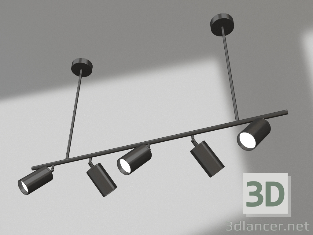 Modelo 3d Lustre Kaiko preto (07615-5.19) - preview