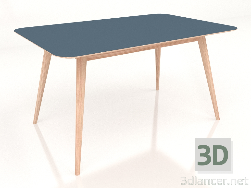 3d model Mesa de comedor Stafa 140 (Azul humo) - vista previa