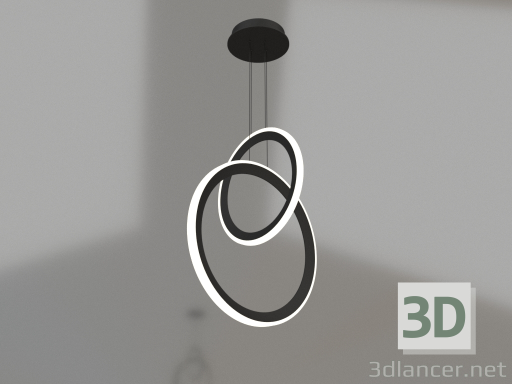 3d model Hanging chandelier (7141) - preview