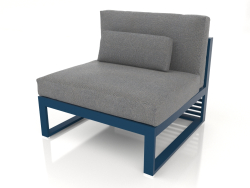 Modular sofa, section 3, high back (Grey blue)