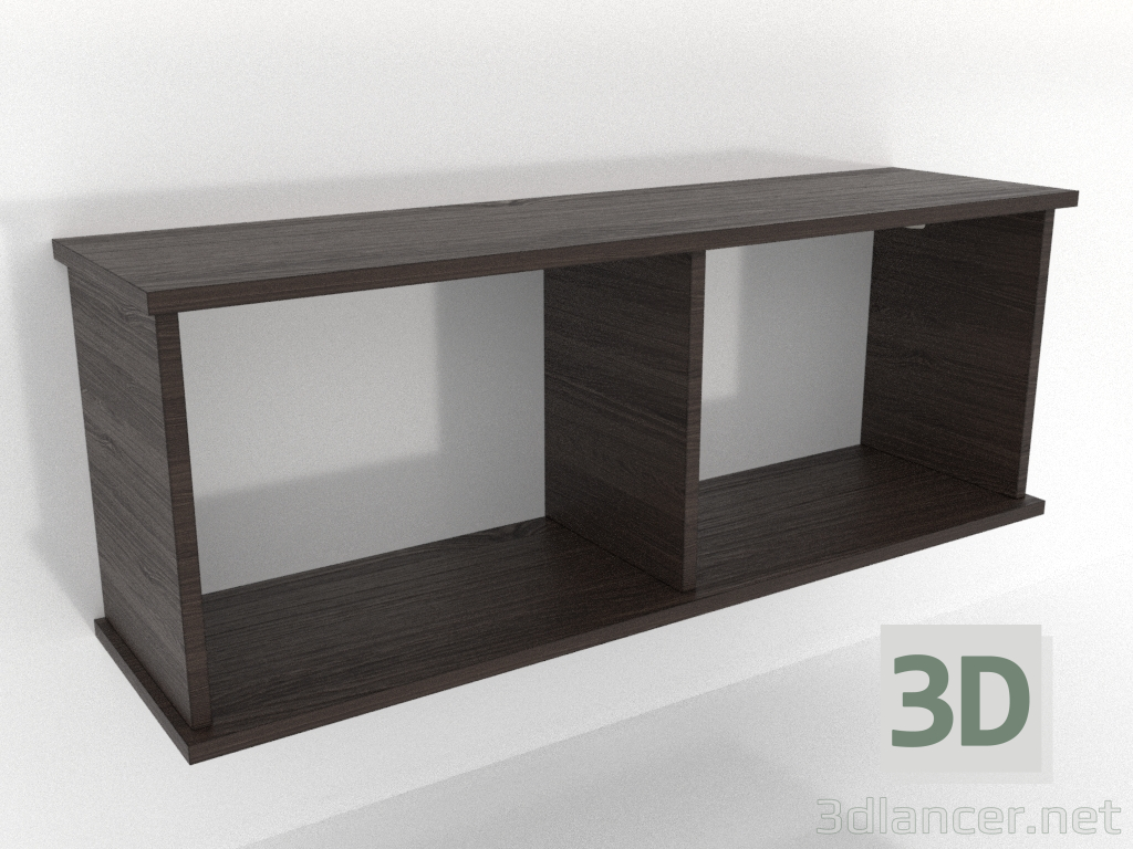 Modelo 3d Prateleira suspensa SHELF (aberta) 1000 mm (freixo nogueira) - preview Modelo 3d Prateleira suspensa SHELF (aberta) 1000 mm (freixo nogueira) - preview