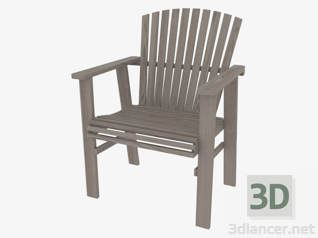 3d model Armchair from laths - preview