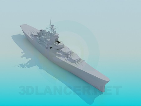 modello 3D Nave - anteprima