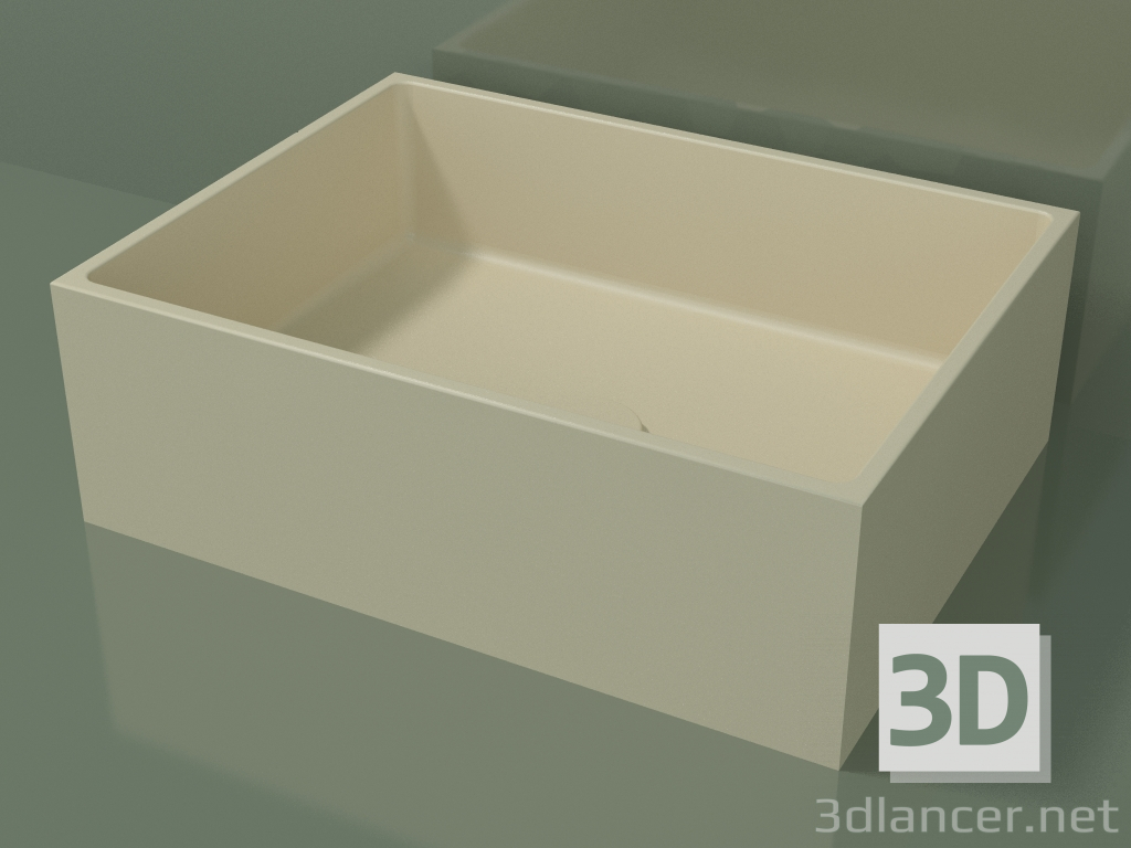 3d model Lavabo sobre encimera (01UN21101, Bone C39, L 48, P 36, H 16 cm) - vista previa