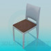 3d model Stool with back - preview