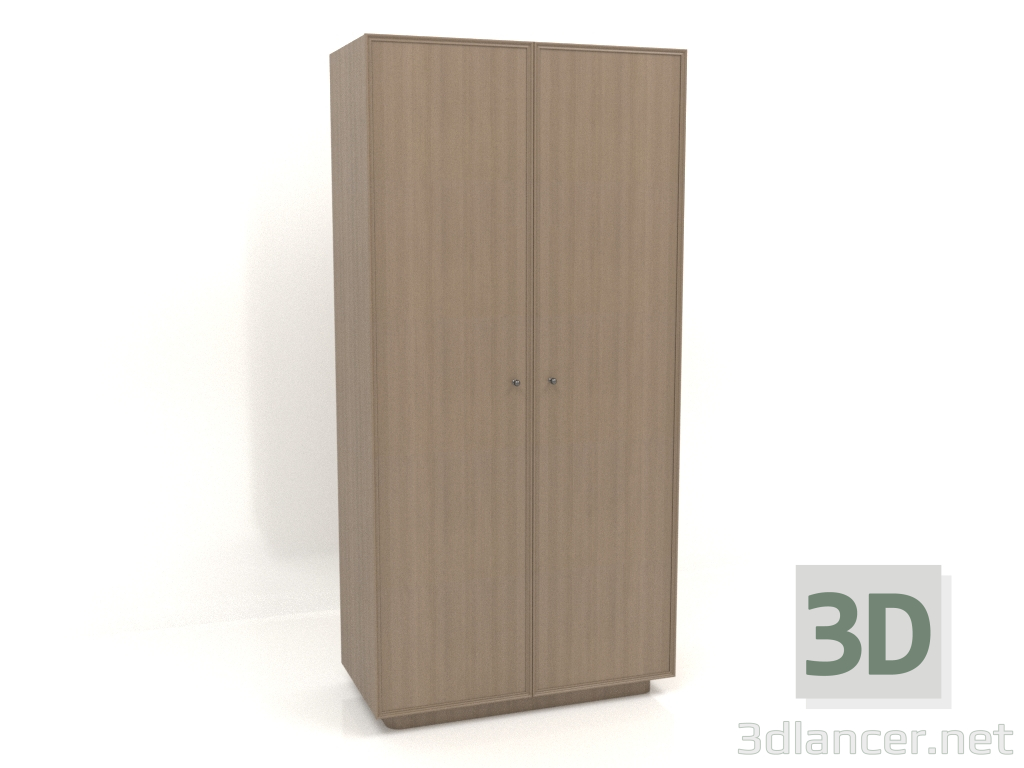 3d модель Шкаф W 04 (1005х501х2066, wood grey) – превью