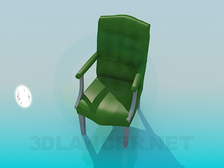 modèle 3D Chaise en cuir - preview