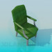 3d model Leather chair - preview