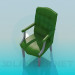 3d model Leather chair - preview