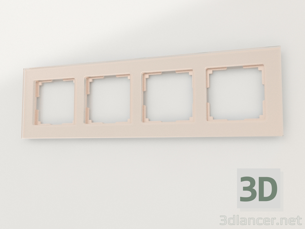 3d model Marco para 4 postes Favorit (champagne) - vista previa