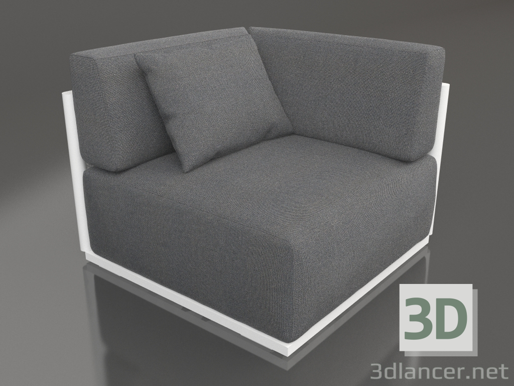 3d model Sofa module section 6 (White) - preview