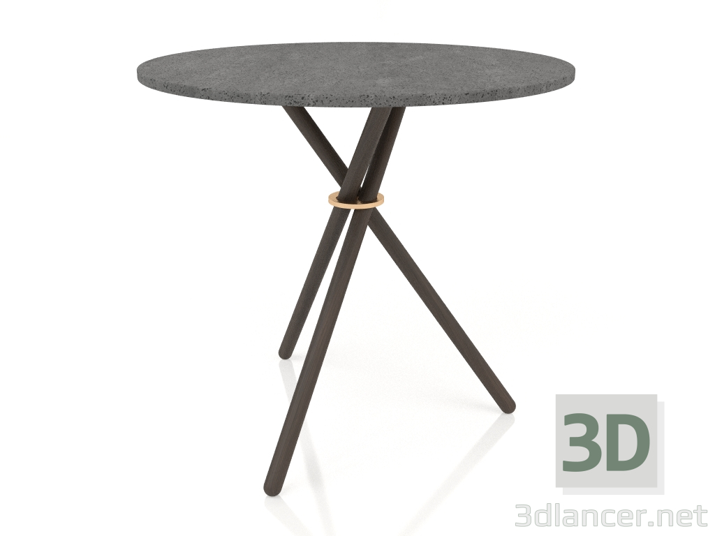 modèle 3D Table basse Aldric (Béton Foncé, Chêne Foncé) - preview