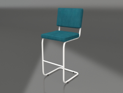 Tabouret de bar Ridge Rib (Bleu)