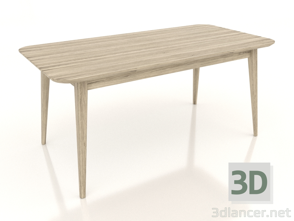 modèle 3D Table à manger LARGE 1600x800 mm (chêne éclairci) - preview